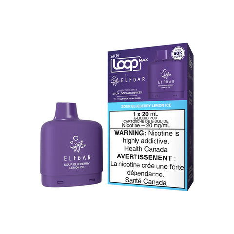 STLTH LOOP MAX X ELFBAR SOUR BLUEBERRY LEMON </P>Ice ONTAX
