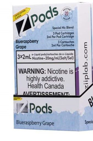 Z PODS </P>Blue Raspberry Grape ONTAX