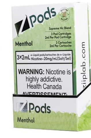 Z PODS </P>Menthol ONTAX