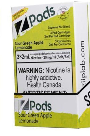 Z PODS </P>Sour Apple Lemon ONTAX